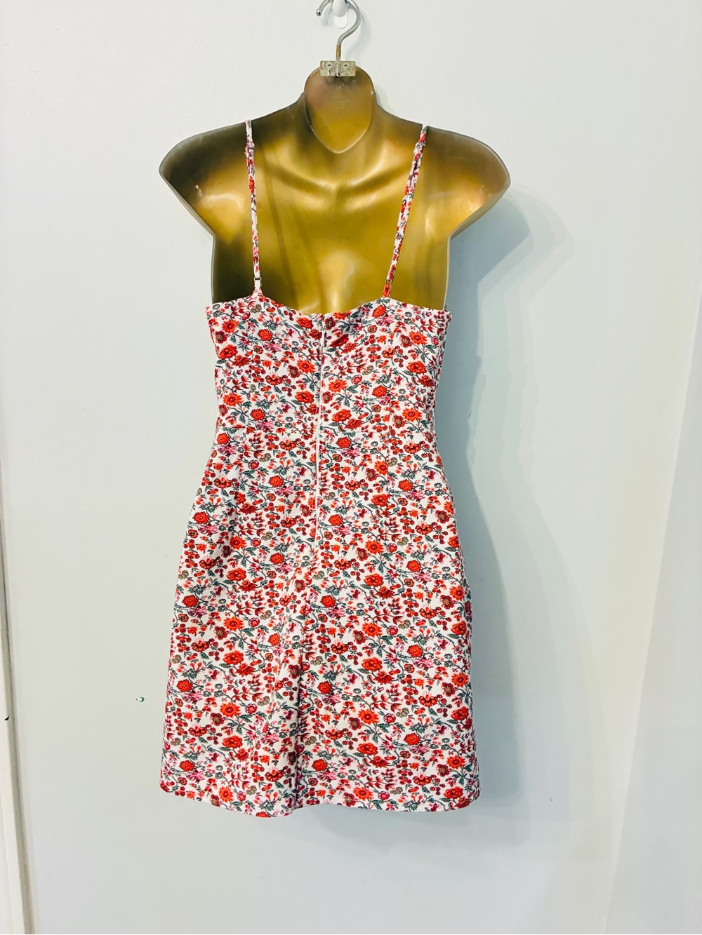 Abercrombie & Fitch Floral Cutout Mini Dress Size Small Cottagecore Sundress - Picture 4 of 5